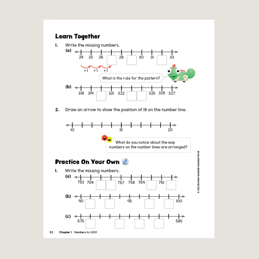 Primary Mathematics Student Book 2A (2022 Edition) Workbook