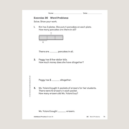 Primary Mathematics Additional Practice 3A (2022 Edition) Workbook