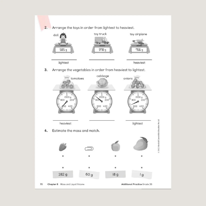 Primary Mathematics Additional Practice 3B (2022 Edition) Workbook