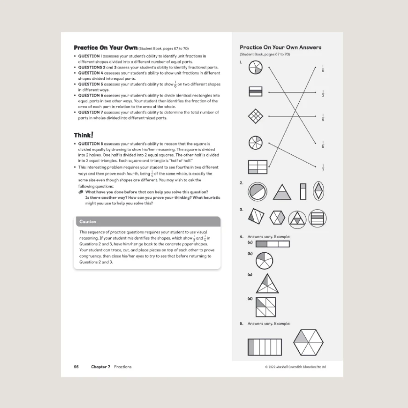 Primary Mathematics Home Instructor’s Guide 3B (2022 Edition)