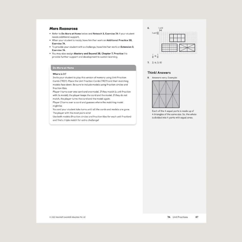 Primary Mathematics Home Instructor’s Guide 3B (2022 Edition)