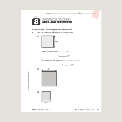 Primary Mathematics Additional Practice 4B Workbook (2022 Edition)