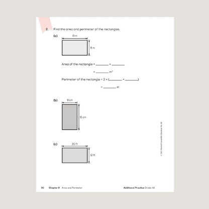 Primary Mathematics Additional Practice 4B Workbook (2022 Edition)