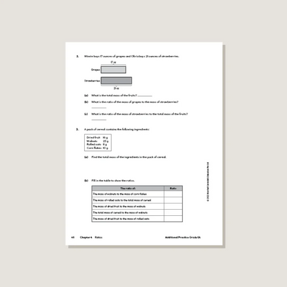 Primary Mathematics Additional Practice 6A (2022 Edition) Workbook