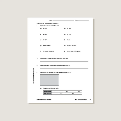 Primary Mathematics Additional Practice 6A (2022 Edition) Workbook