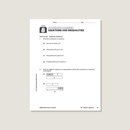 Primary Mathematics Additional Practice 6B (2022 Edition) Workbook