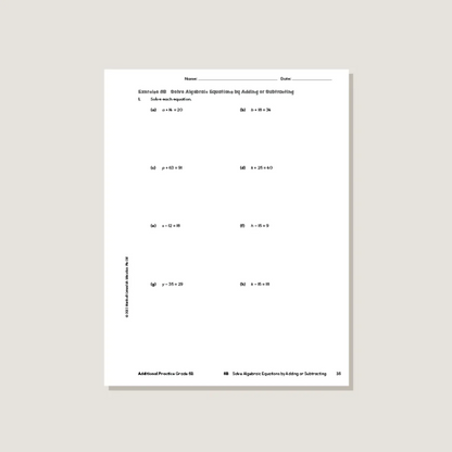 Primary Mathematics Additional Practice 6B (2022 Edition) Workbook