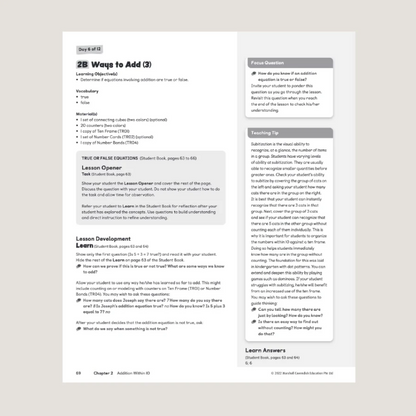 Primary Mathematics Home Instructors Guide 1A (2022 Edition)