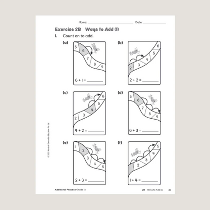 Primary Mathematics Additional Practice 1A Workbook (2022 Edition)