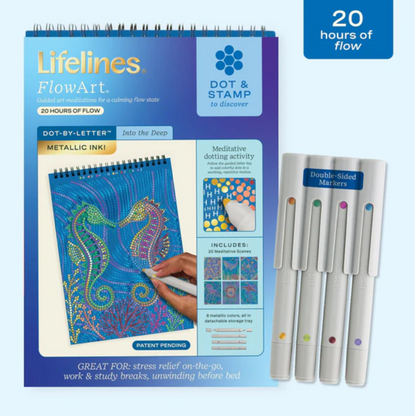 Lifelines FlowArt - Dot-By-Letter, Into the Deep - Metallic Ink