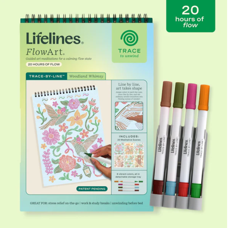 Lifelines FlowArt - Trace-By-Line, Woodland Whimsy