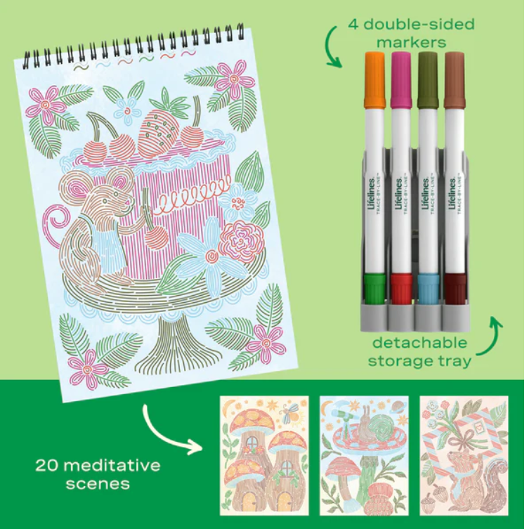 Lifelines FlowArt - Trace-By-Line, Woodland Whimsy