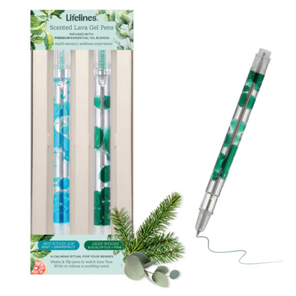 Lifelines Scented Lava Pen 2 Pack - Blue/Green