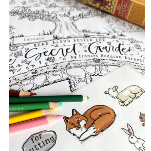 Ruby Reads: The Secret Garden Read-Aloud Poster