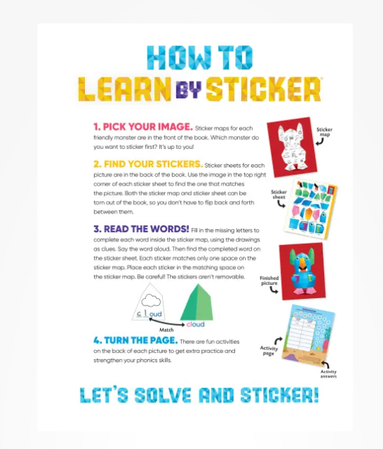 Learn by Sticker: Beginning Phonics