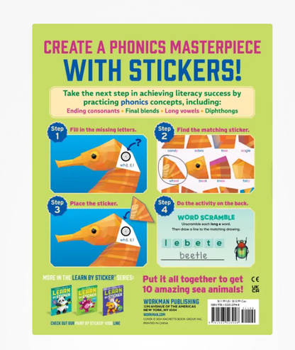 Learn by Sticker: More Phonics