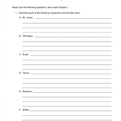 Animal Farm Writing Guide
