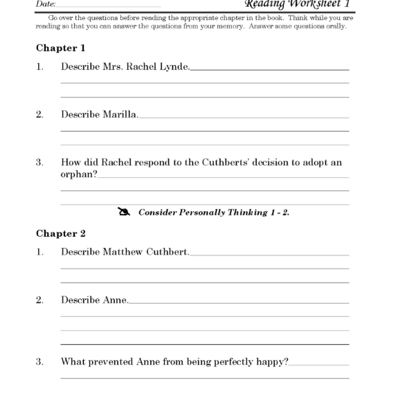 Anne of Green Gables Discovery Guide