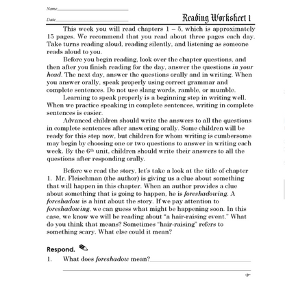 The Whipping Boy Discovery Guide