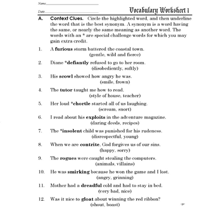 The Whipping Boy Discovery Guide