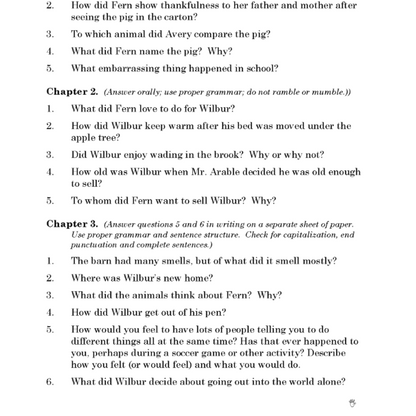 Charlotte's Web Discovery Guide