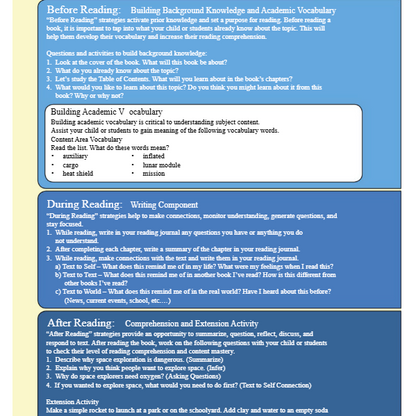 Space Explorers Reader (Grades 4–8)