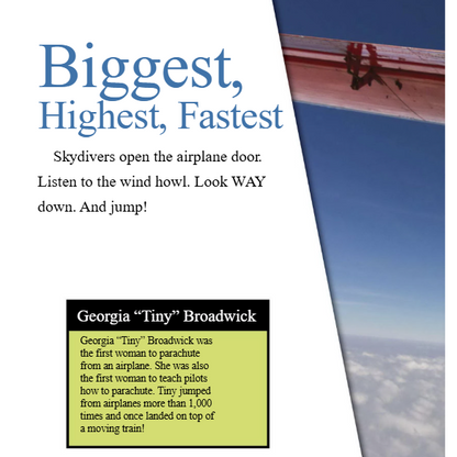 Sky Jumpers Reader Grade 4-8