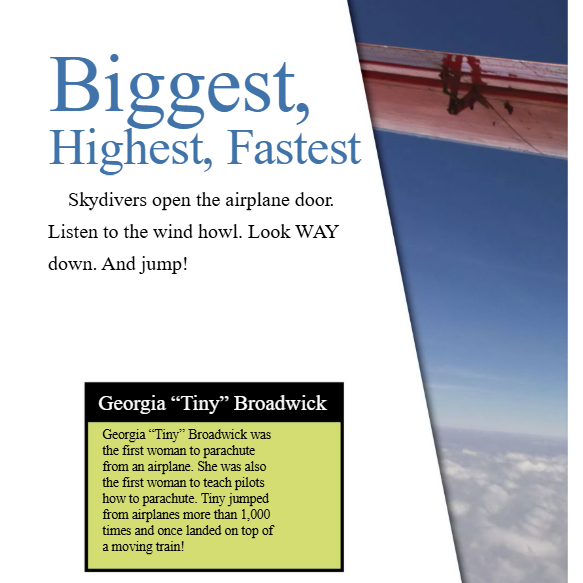 Sky Jumpers Reader Grade 4-8