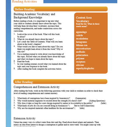 Nature Inspired Contraptions Reader Grade 4-8