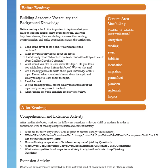 Ecosystem Effect Reader Grade 4-8