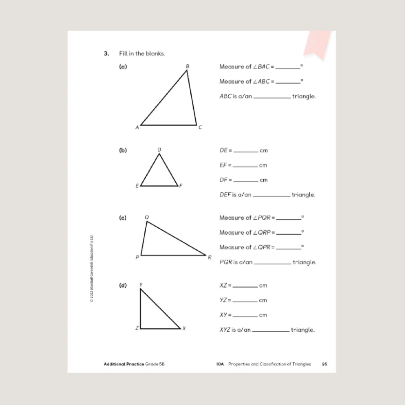 Primary Mathematics Additional Practice 5B (2022 Edition) Workbook