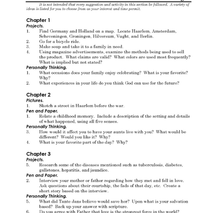 The Hiding Place Discovery Guide