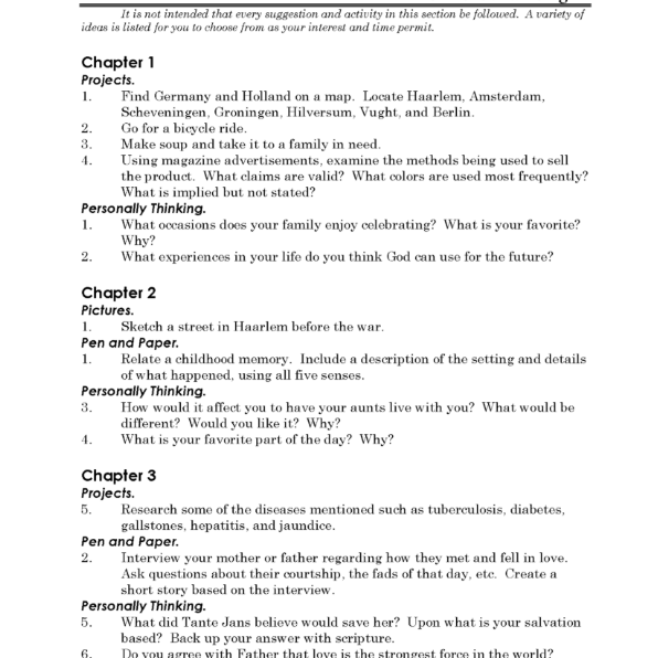 The Hiding Place Discovery Guide