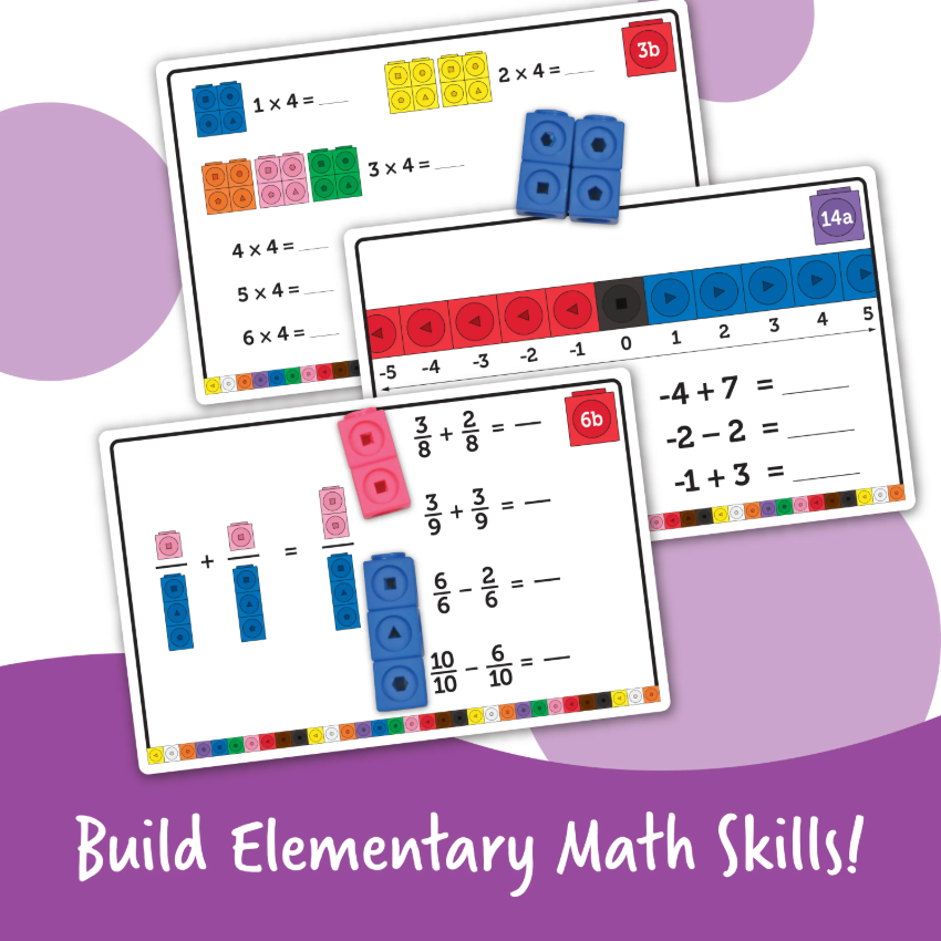 Mathlink Cubes Elementary Math Activity Set