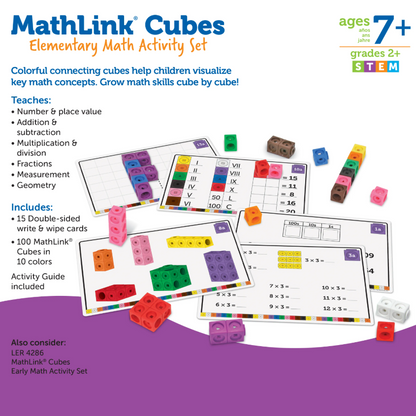 Mathlink Cubes Elementary Math Activity Set