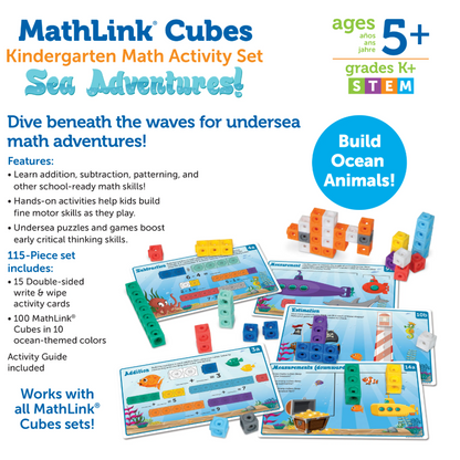 MathLink Cubes Kindergarten Math Activity Set: Sea Adventure!