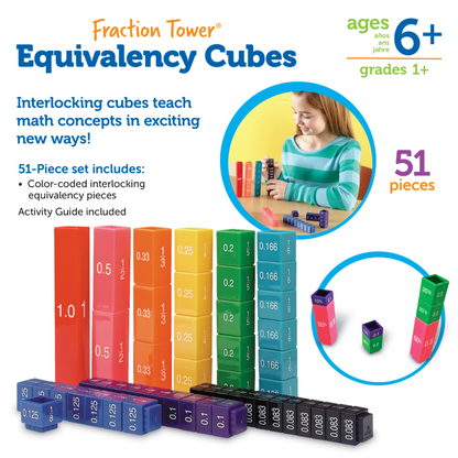 Fraction Tower Equivalency Cubes