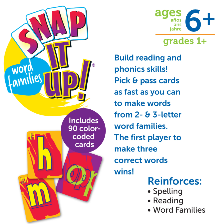 Snap It Up! Phonics & Reading Card Game