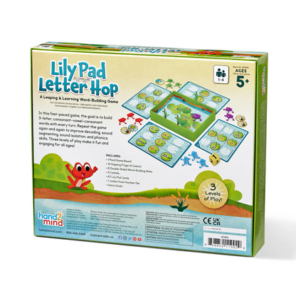 Lily Pad Letter Hop Word-Building Game