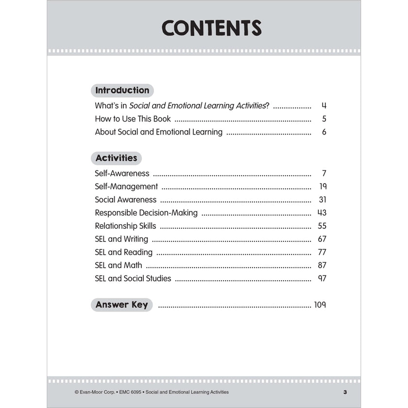 Social and Emotional Learning Activities, Grades PreK-K