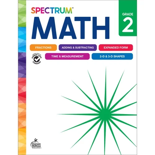 Spectrum: Math Workbook, Grade 2