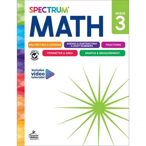 Spectrum: Math Workbook, Grade 3