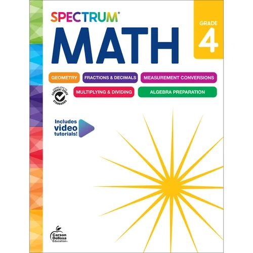Spectrum: Math Workbook, Grade 4