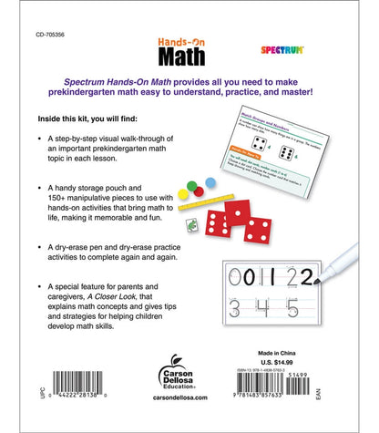 Spectrum: Hands-On Math Pre-K