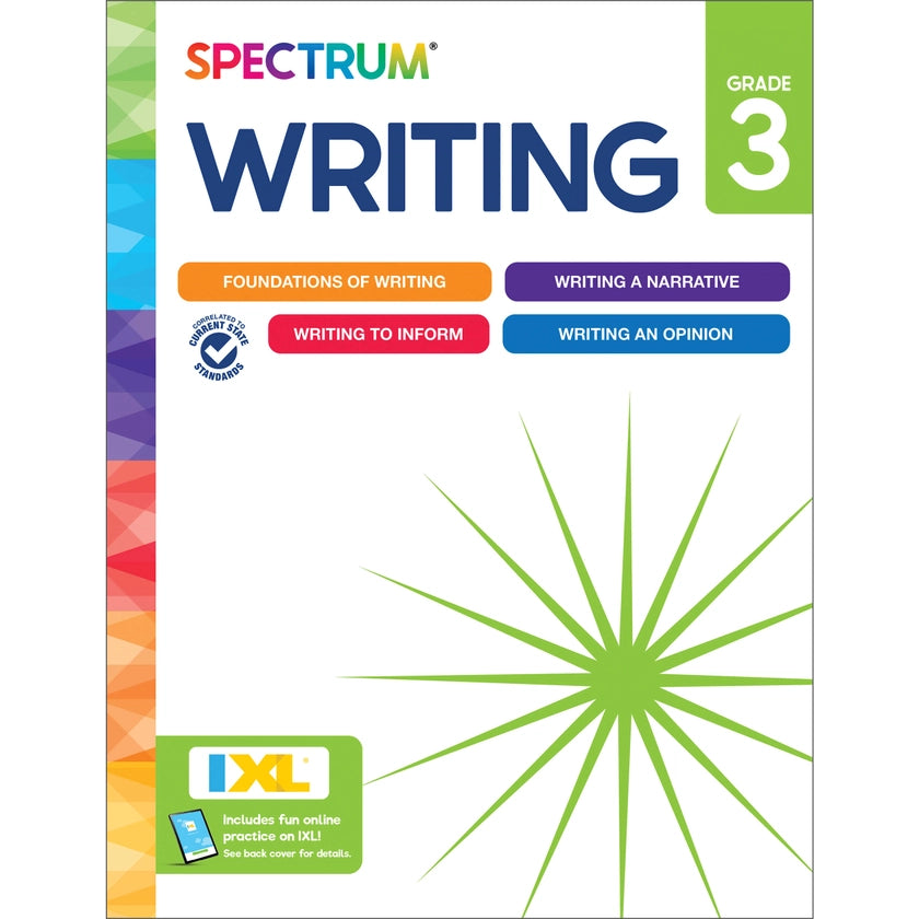 Spectrum: Writing Workbook, Grade 3