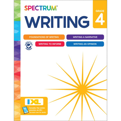 Spectrum: Writing Workbook, Grade 4