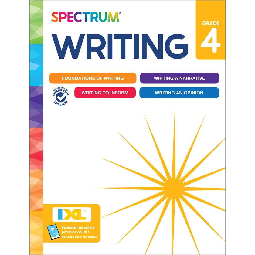 Spectrum: Writing Workbook, Grade 4