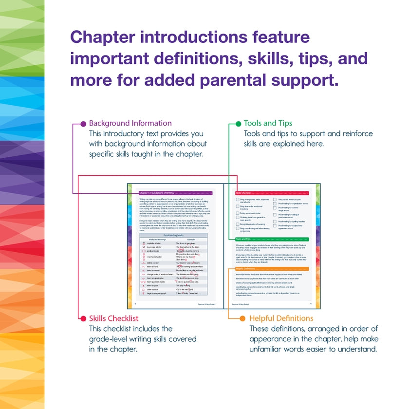 Spectrum: Writing Workbook, Grade 4