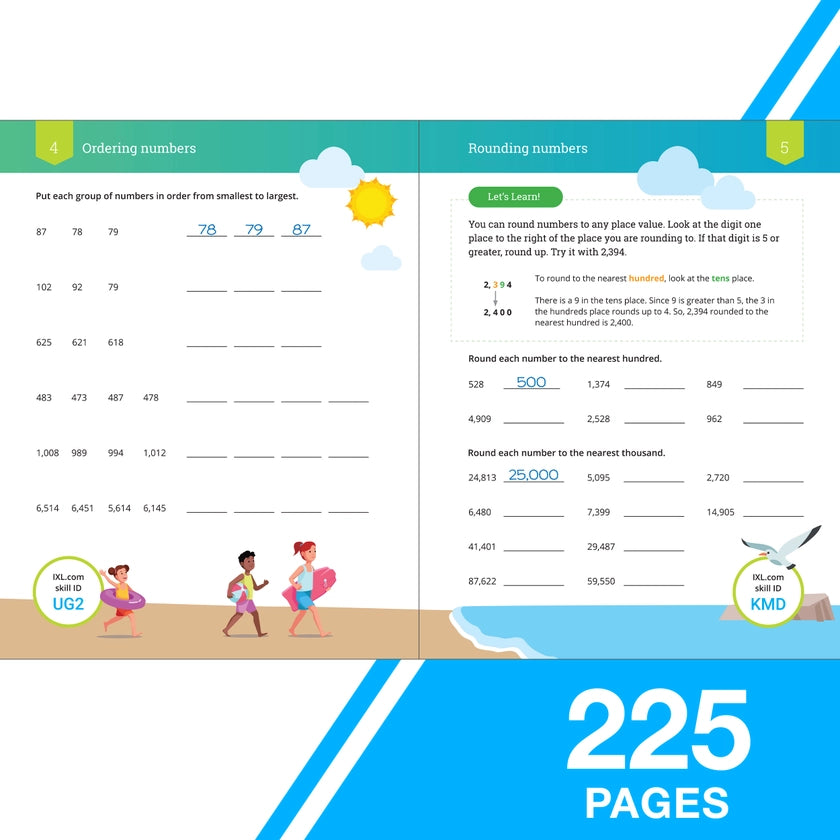 The Ultimate IXL Third Grade Math Workbook