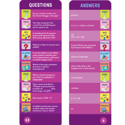 Brain Quest 4th Grade Smart Cards Revised 5th Edition
